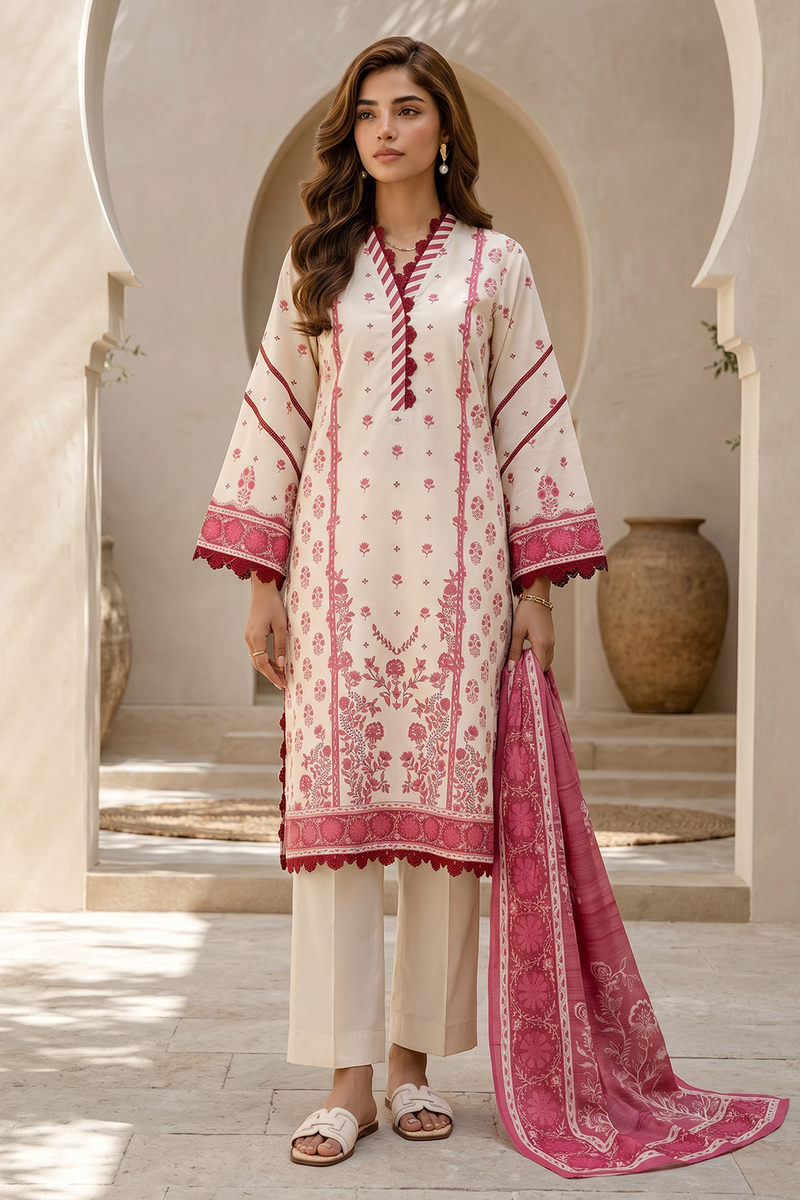 Zellbury Unstitched Lawn-D8049