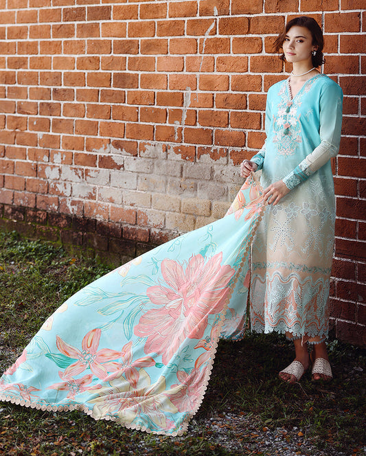 Mushq Solace Ombre Chikankari-D06