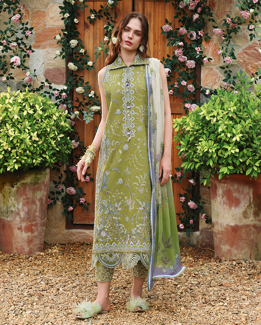 Mushq Hemline Secret Garden Lawn-D04