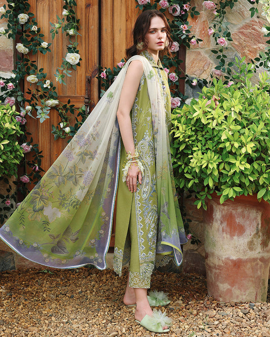 Mushq Hemline Secret Garden Lawn-D04