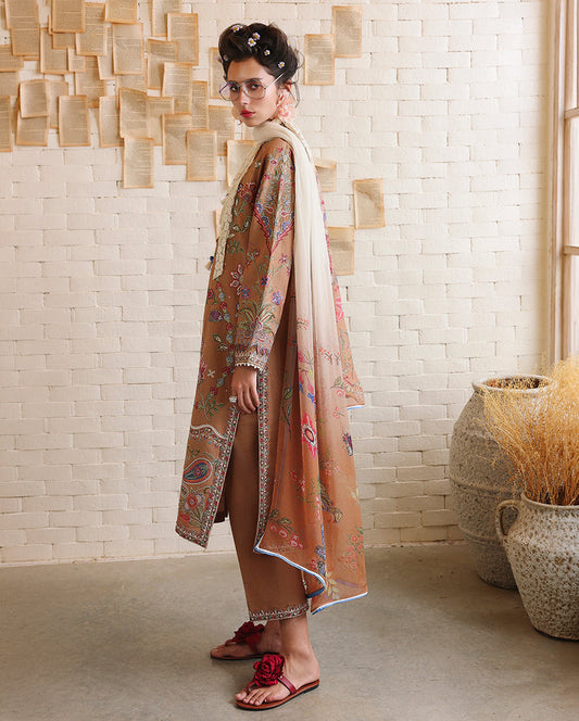 Mushq Hemline Secret Garden Lawn-D08