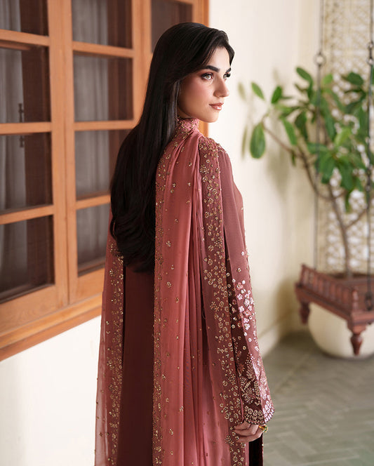 Roheenaz Mah-E -Noor Silk-Zarnish