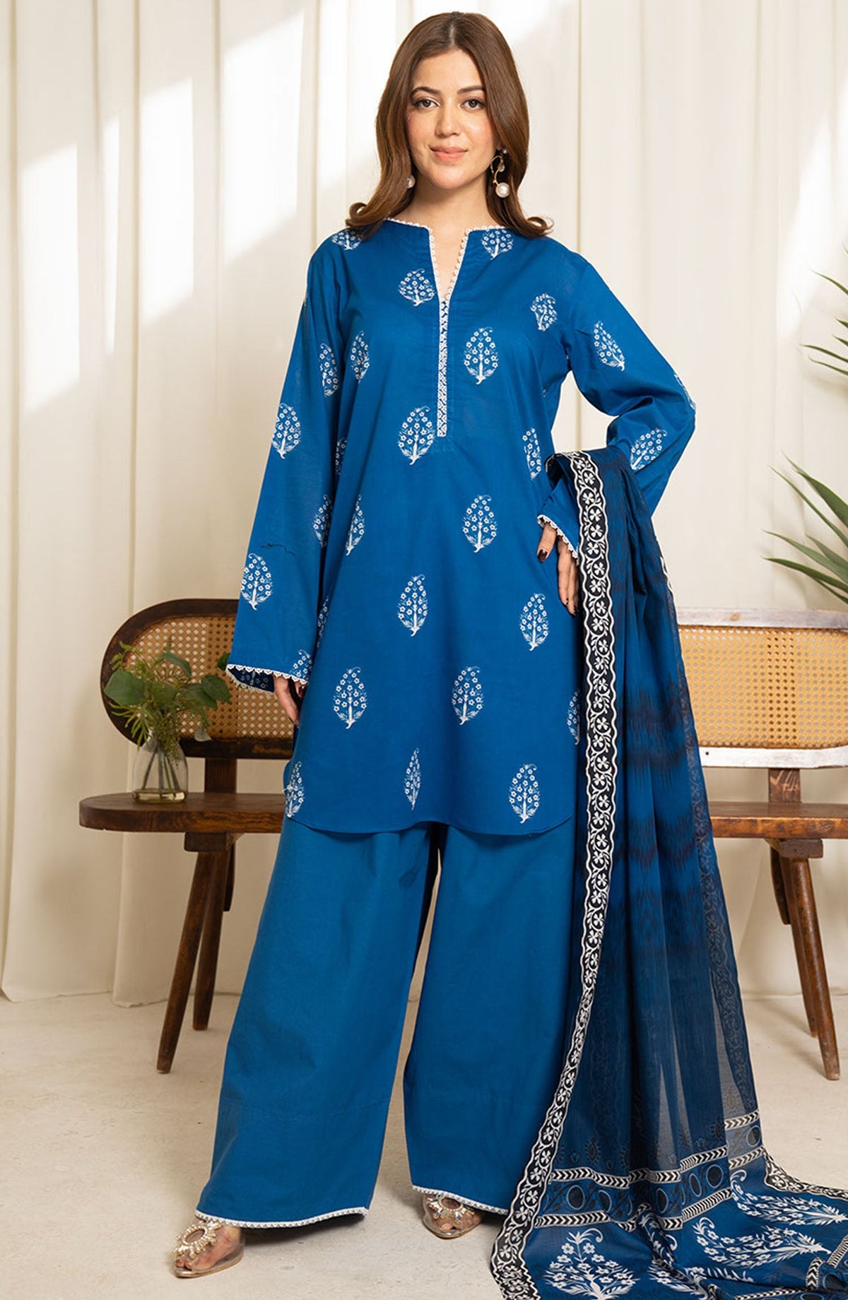 Sule by Coco Printed Lawn-D-01