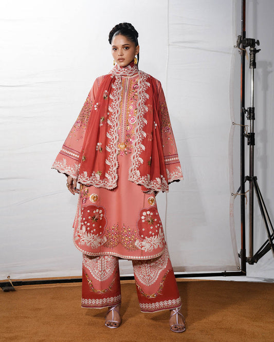 Hussain Rehar Jugnu S/S Lawn-Dinaz