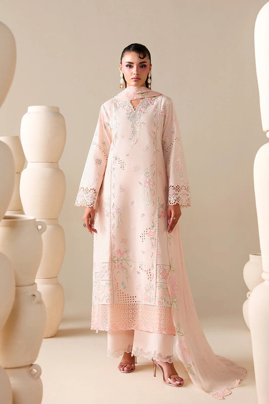 Azure Luxury Lawn PEACHY MEADOW