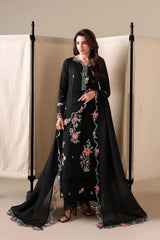 Azure Luxury Lawn BLACK PEONY