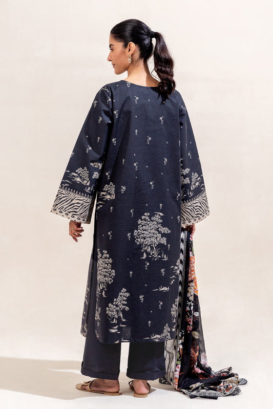 Beechtree Printed Lawn Moonlit Flora