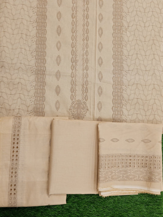 Zam Zam Emb Chikankari Lawn D12