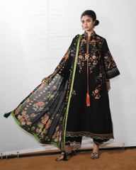 Hussain Rehar Jugnu S/S Lawn-Bahri