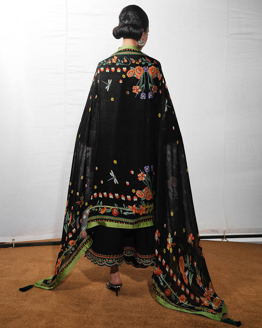 Hussain Rehar Jugnu S/S Lawn-Bahri