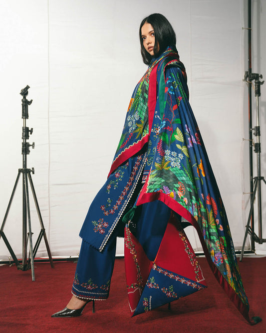 Hussain Rehar Jugnu S/S Lawn-Peroz