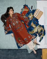 Hussain Rehar Jugnu S/S Lawn-Tahmi